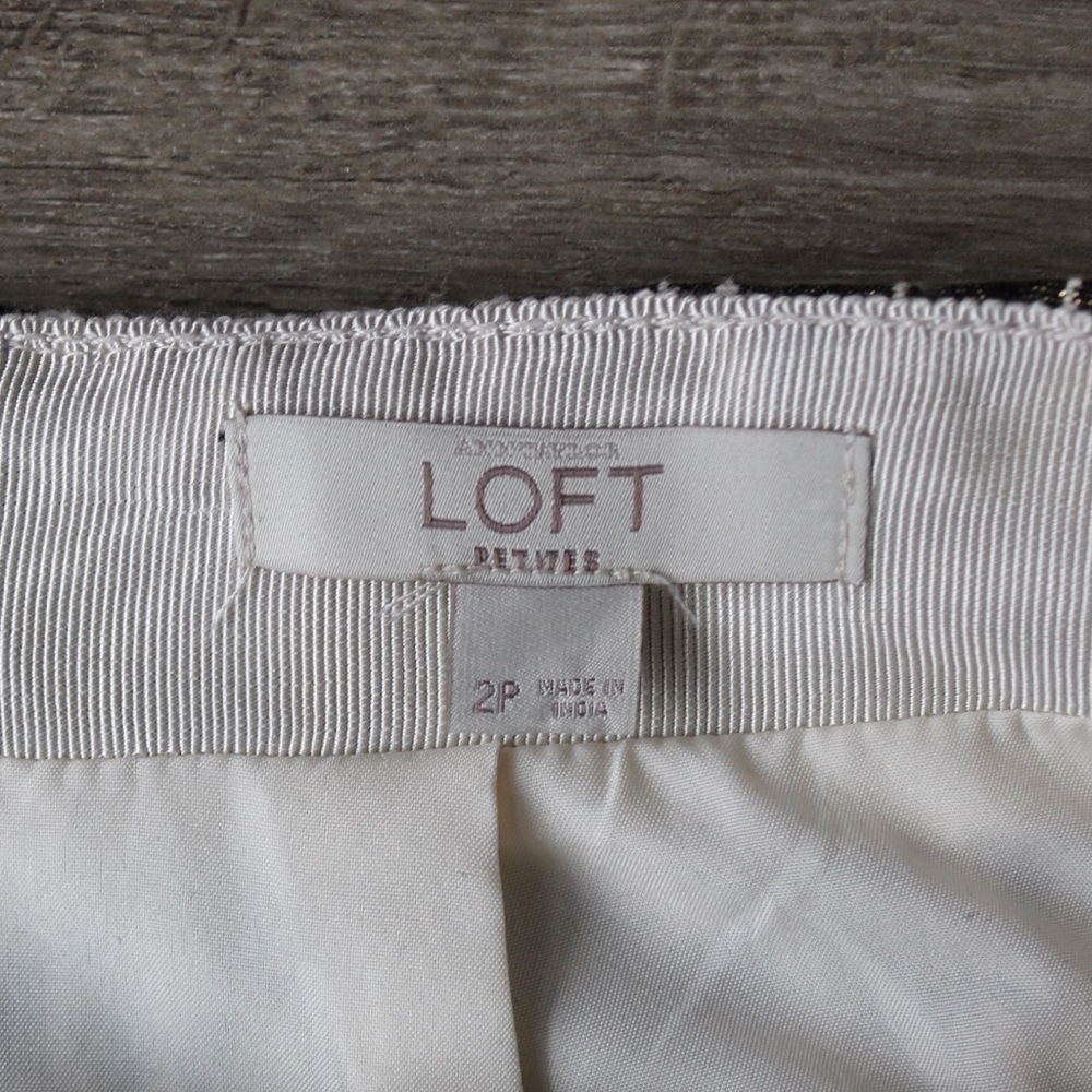 Loft Gold Mini Skirt - Picture 3 of 6